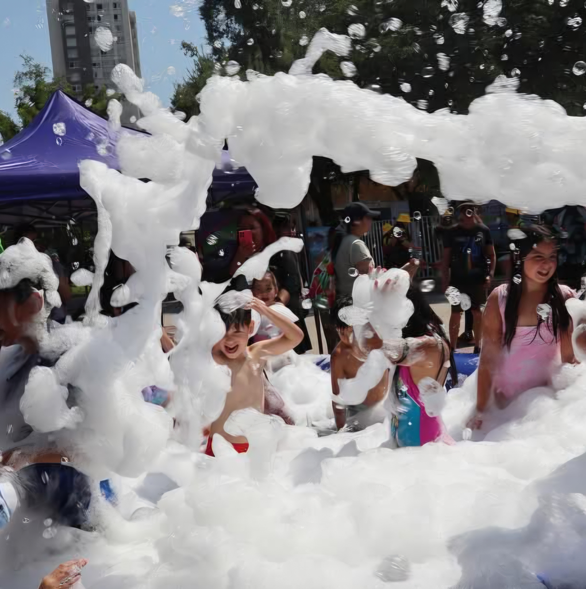 Fiesta de espuma